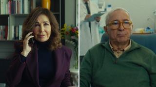 Ana Rosa Quintana and Xavier Sardà in the Campofrío 2025 Christmas advertisement.