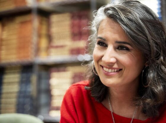 Irene de Miguel at one point during the interview.