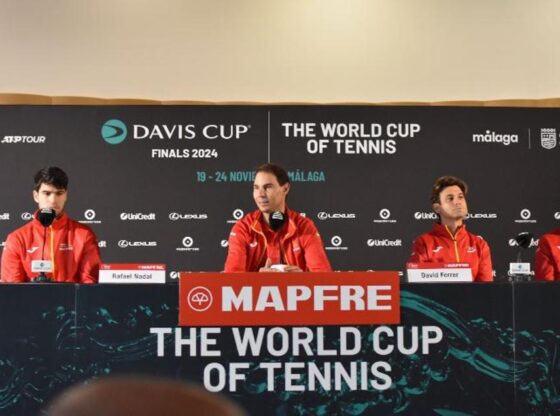 Carlos Alcaraz, Rafa Nadal, David Ferrer and Roberto Bautista